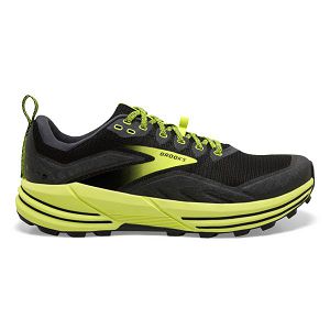 παπουτσια trail running Brooks Cascadia 16 ανδρικα μαυρα κίτρινα | Greece-543972