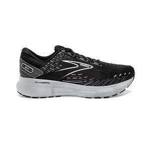 παπουτσια για τρεξιμο σε δρομο Brooks Glycerin 20 ανδρικα μαυρα ασπρα γκρι | Greece-123780