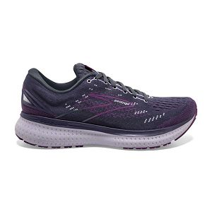 παπουτσια για τρεξιμο σε δρομο Brooks Glycerin 19 γυναικεια μωβ μαυρα ασπρα | Greece-617359