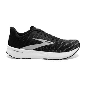 παπουτσια για τρεξιμο σε δρομο Brooks Hyperion Tempo ανδρικα μαυρα ασημι ασπρα | Greece-163907