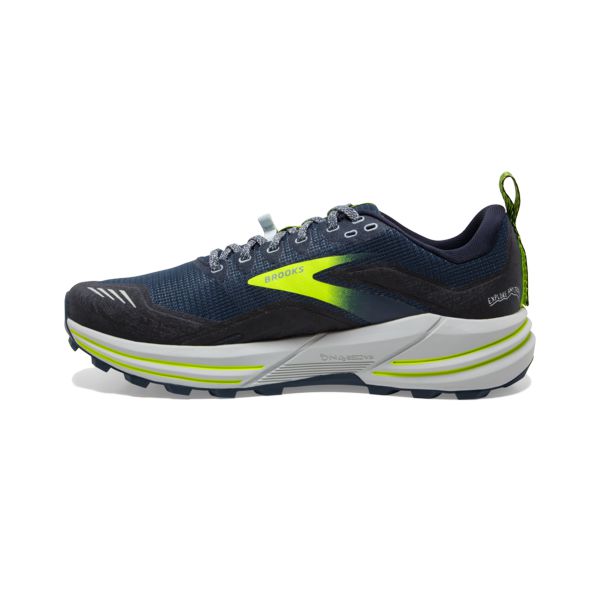 παπουτσια trail running Brooks Cascadia 16 ανδρικα σκουρο μπλε κίτρινα γκρι | Greece-204163