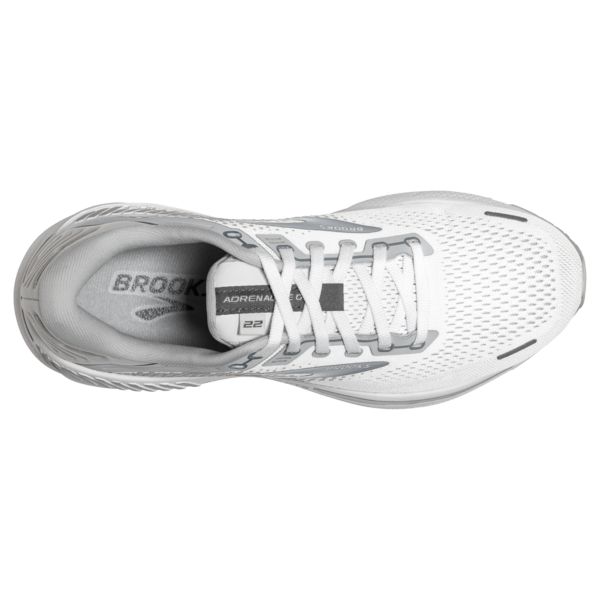 παπουτσια για τρεξιμο σε δρομο Brooks Adrenaline GTS 22 γυναικεια ασπρα γκρι | Greece-510289