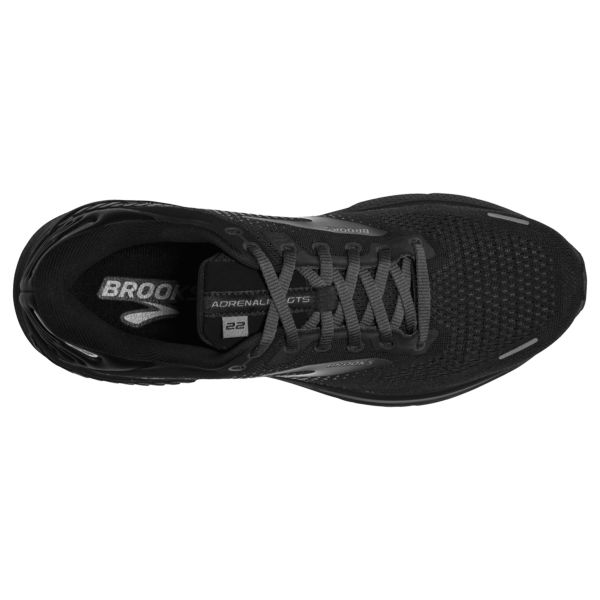 παπουτσια για τρεξιμο σε δρομο Brooks Adrenaline GTS 22 ανδρικα μαυρα γκρι | Greece-75864