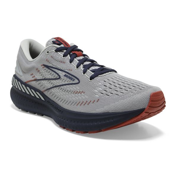 παπουτσια για τρεξιμο σε δρομο Brooks Glycerin GTS 19 ανδρικα γκρι σκουρο μπλε καφε | Greece-175406