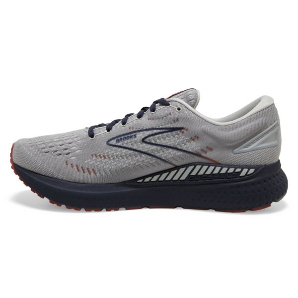 παπουτσια για τρεξιμο σε δρομο Brooks Glycerin GTS 19 ανδρικα γκρι σκουρο μπλε καφε | Greece-175406