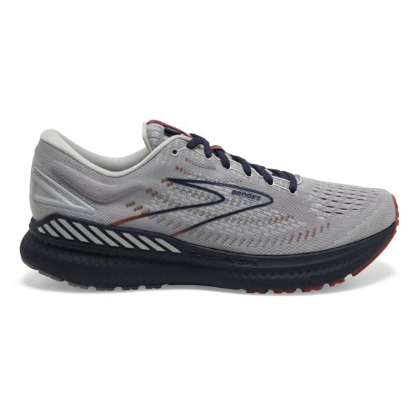 παπουτσια για τρεξιμο σε δρομο Brooks Glycerin GTS 19 ανδρικα γκρι σκουρο μπλε καφε | Greece-175406