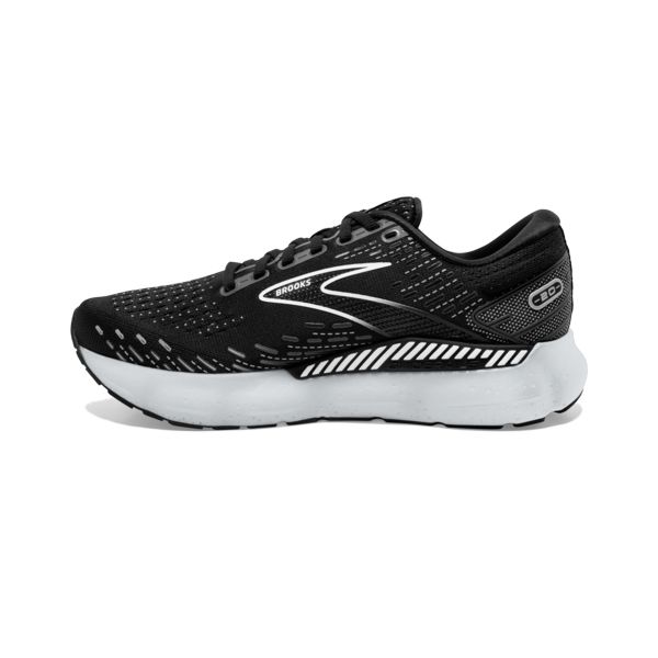 παπουτσια για τρεξιμο σε δρομο Brooks Glycerin GTS 20 γυναικεια μαυρα ασπρα γκρι | Greece-54138