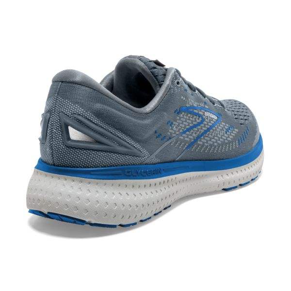 παπουτσια για τρεξιμο σε δρομο Brooks Glycerin 19 ανδρικα γκρι μπλε ασπρα | Greece-620734