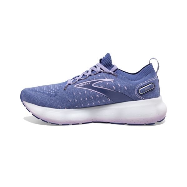 παπουτσια για τρεξιμο σε δρομο Brooks Glycerin StealthFit 20 γυναικεια μπλε ασπρα | Greece-63845