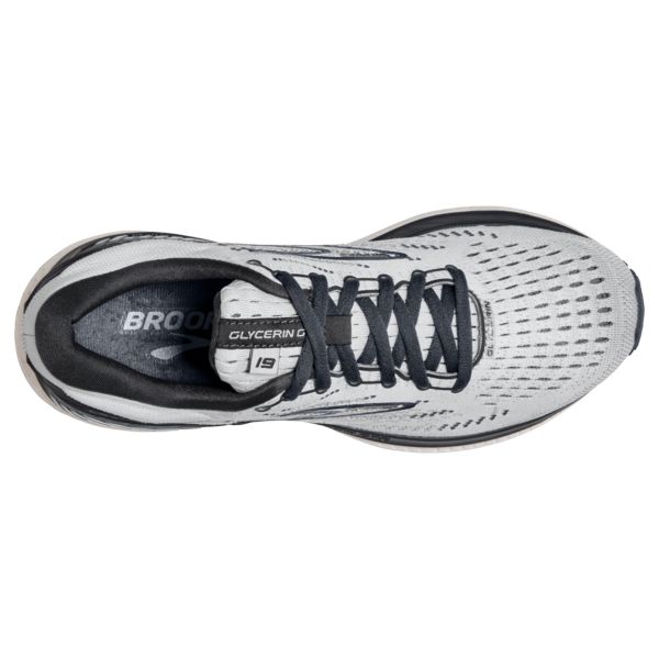 παπουτσια για τρεξιμο σε δρομο Brooks Glycerin GTS 19 γυναικεια γκρι ασπρα | Greece-68174