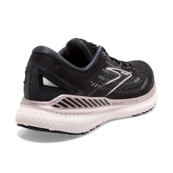 παπουτσια για τρεξιμο σε δρομο Brooks Glycerin GTS 19 γυναικεια μαυρα ροζ | Greece-685471