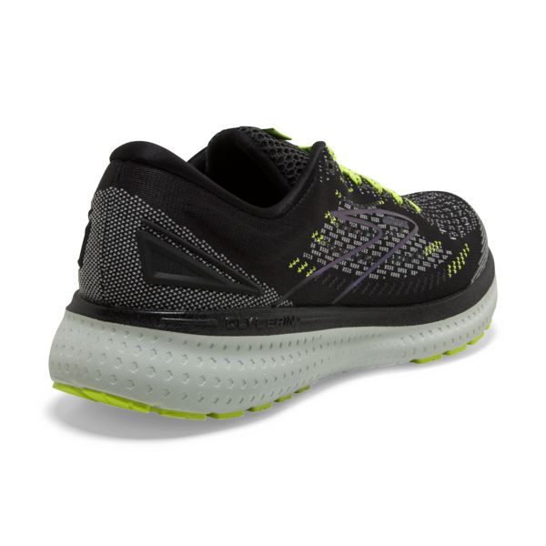 παπουτσια για τρεξιμο σε δρομο Brooks Glycerin 19 γυναικεια μαυρα κίτρινα γκρι | Greece-916045