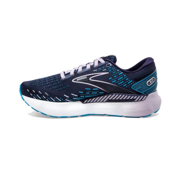 παπουτσια για τρεξιμο σε δρομο Brooks Glycerin GTS 20 γυναικεια σκουρο μπλε μπλε ασπρα | Greece-96214