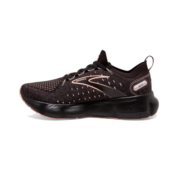 παπουτσια για τρεξιμο σε δρομο Brooks Glycerin StealthFit 20 γυναικεια μαυρα κοραλι | Greece-981706