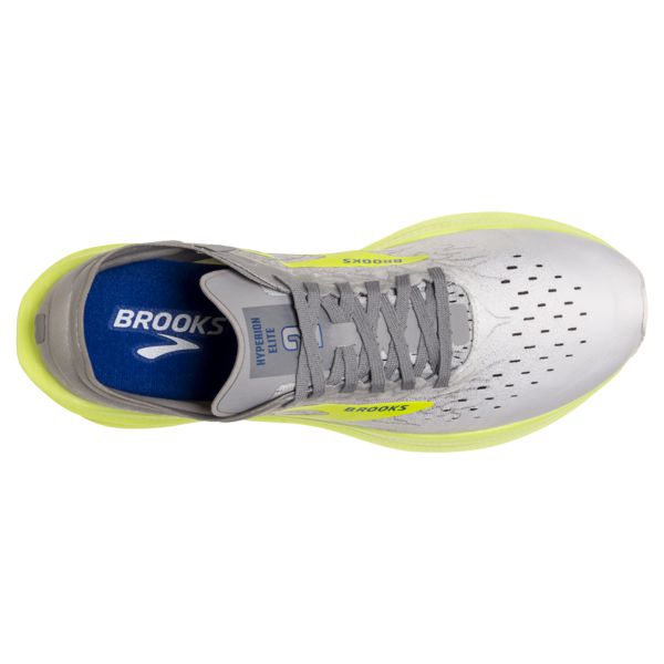 παπουτσια για τρεξιμο σε δρομο Brooks Hyperion Elite 2 γυναικεια ασπρα ασημι κίτρινα | Greece-938205